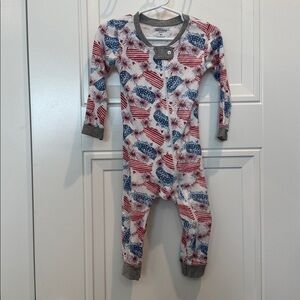 Burt's Bees Baby Red, White, and Blue Pajamas